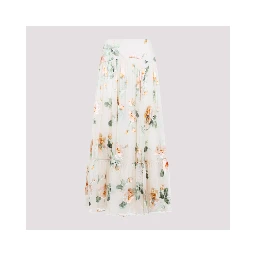 Zimmermann Carousel Burnout Midi Skirt