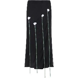 Moschino Midi Skirt Flower Details