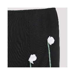 Moschino Midi Skirt Flower Details