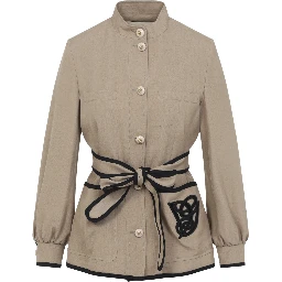 Valentino Caban Embroidered Logo VG Jacket