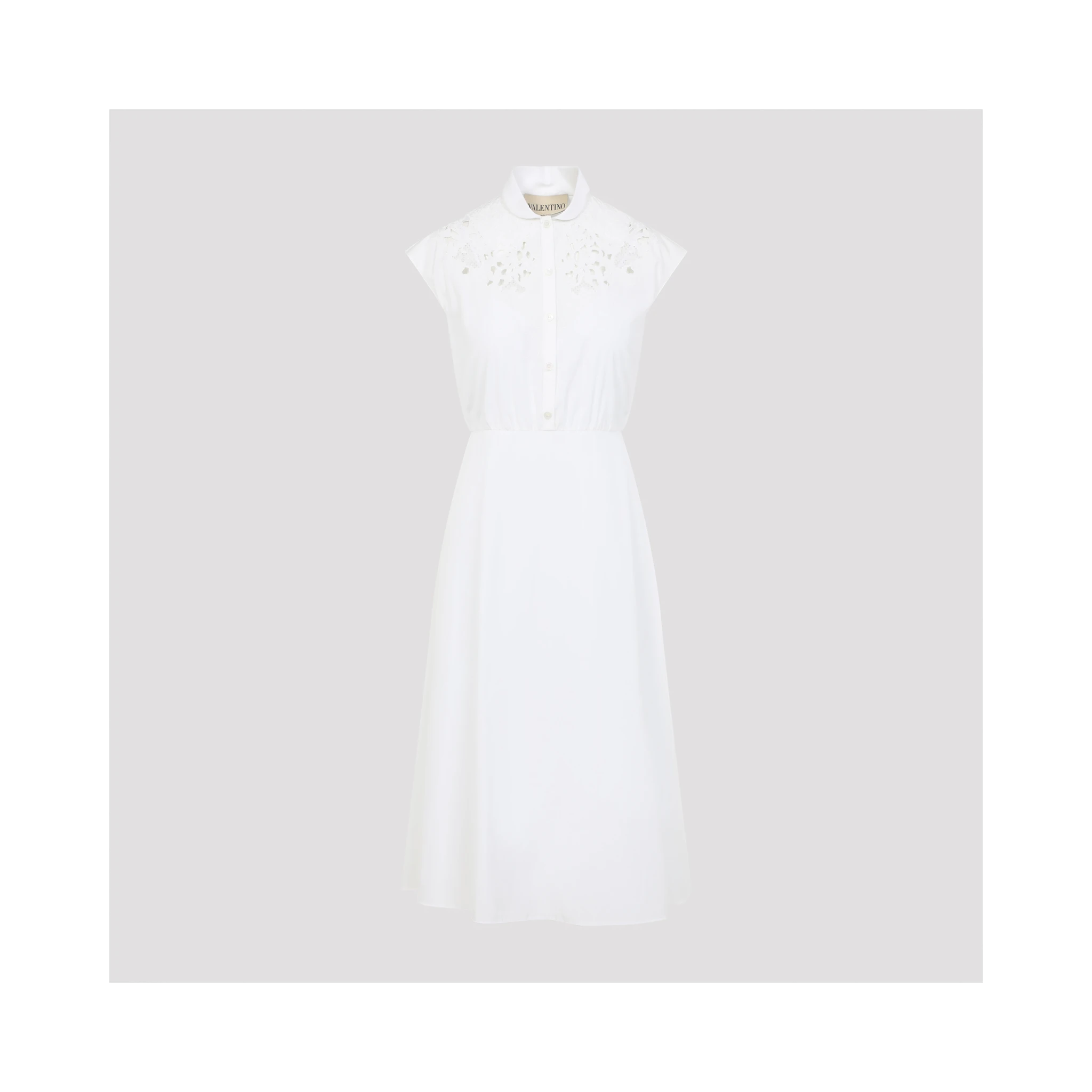 Valentino Embroidered Midi Dress
