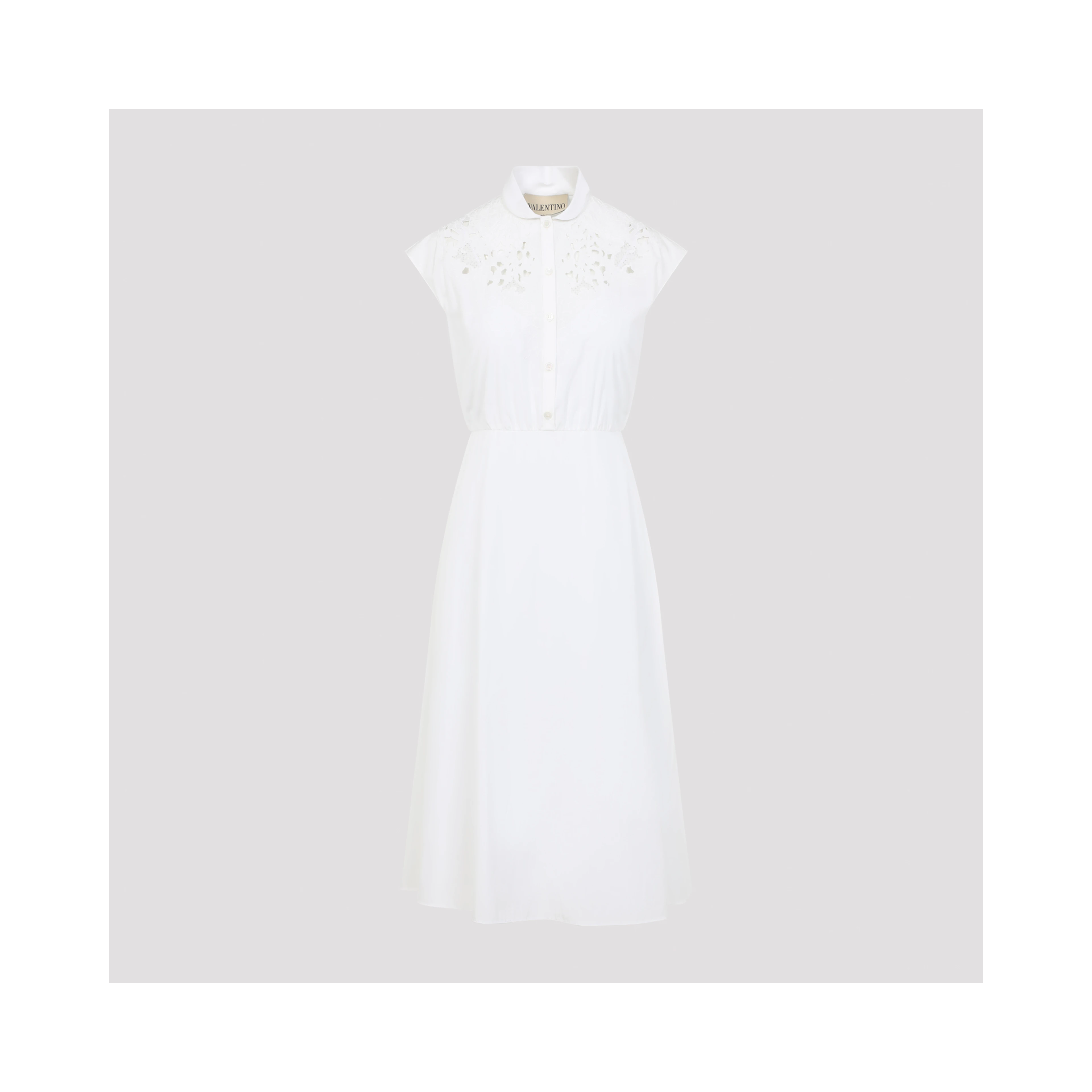 Valentino Embroidered Midi Dress