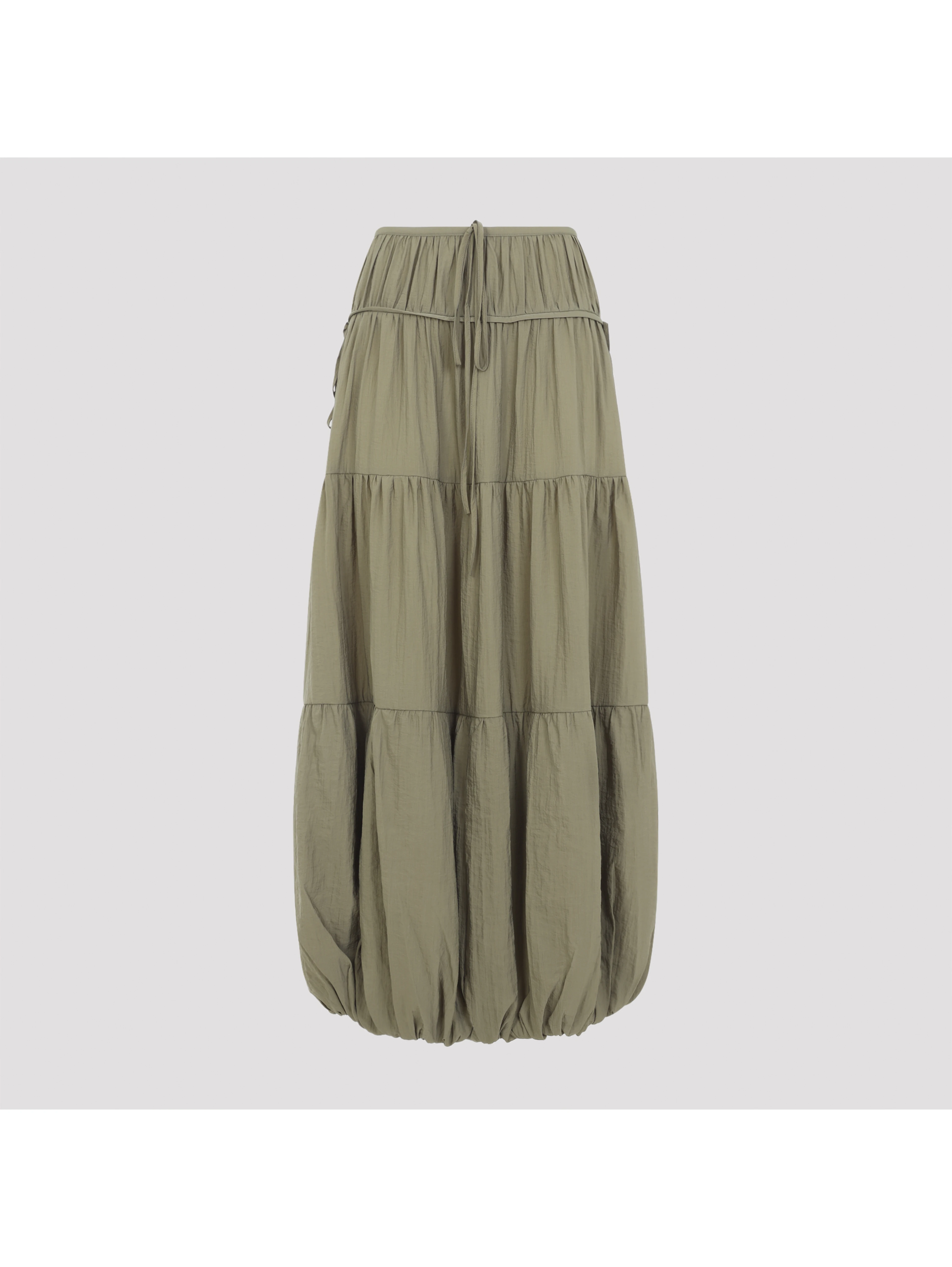 CO Soft Gathered Bubble Midi Skirt