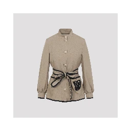 Valentino Caban Embroidered Logo VG Jacket