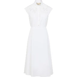 Valentino Embroidered Midi Dress
