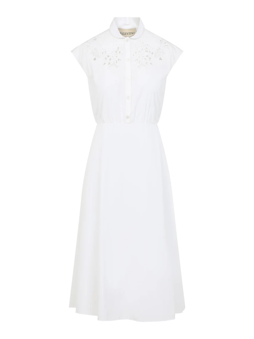 Valentino Embroidered Midi Dress