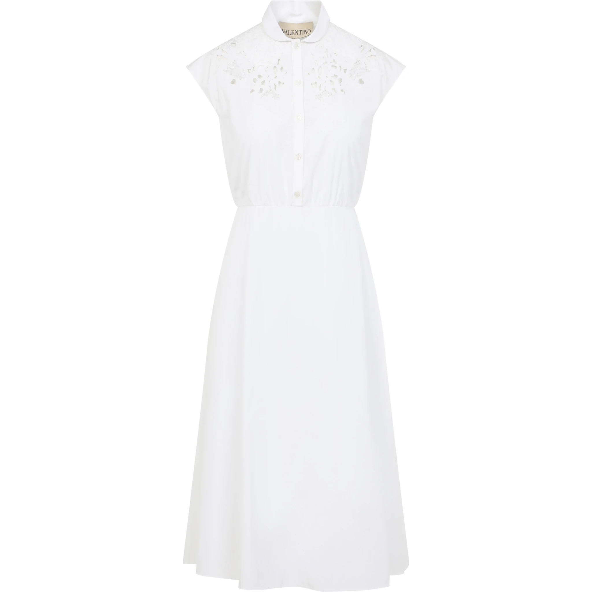 Valentino Embroidered Midi Dress