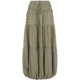 CO Soft Gathered Bubble Midi Skirt