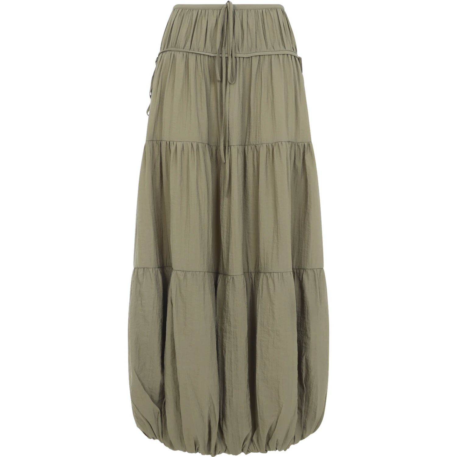 CO Soft Gathered Bubble Midi Skirt