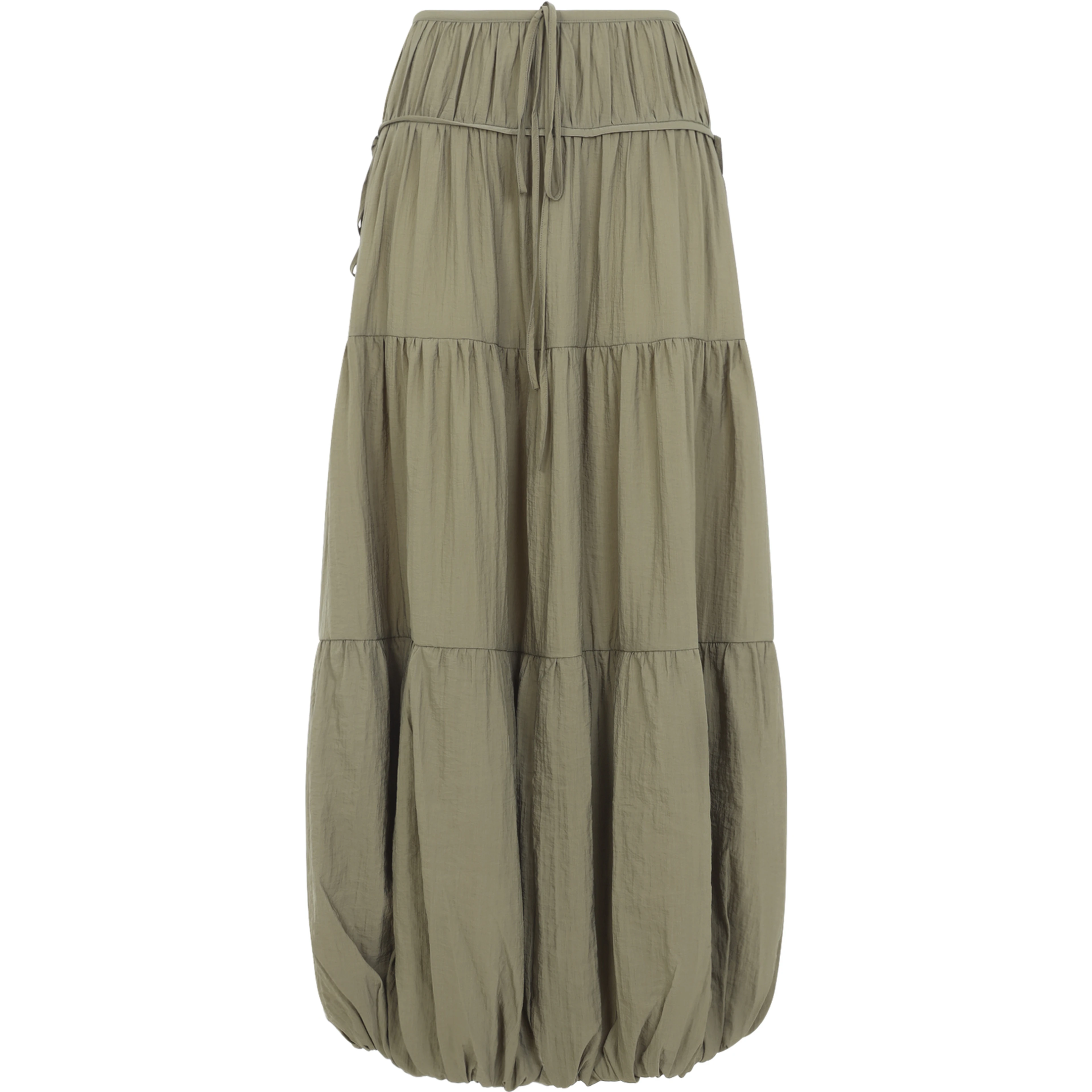 CO Soft Gathered Bubble Midi Skirt