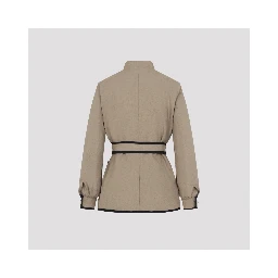 Valentino Caban Embroidered Logo VG Jacket