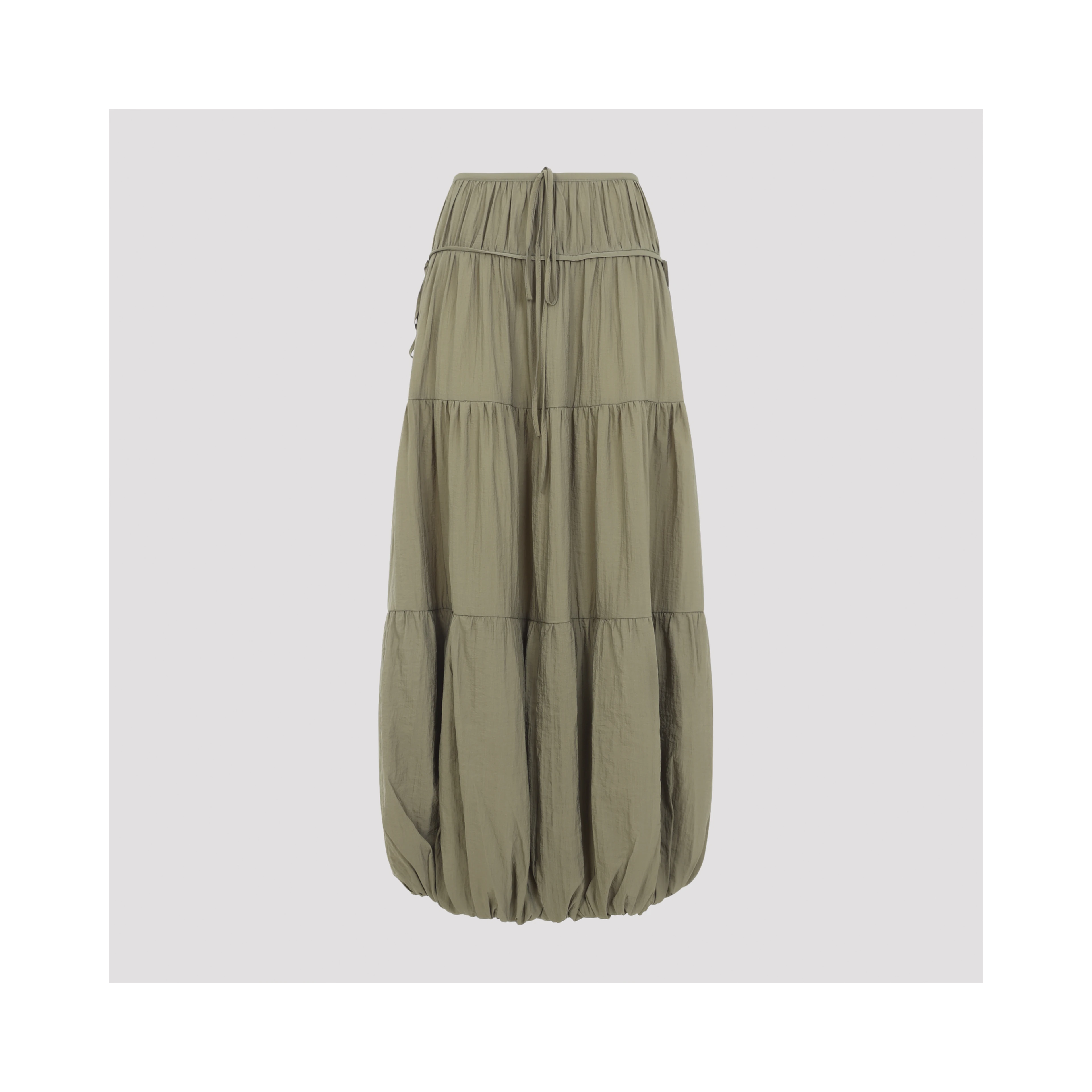 CO Soft Gathered Bubble Midi Skirt
