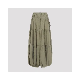 CO Soft Gathered Bubble Midi Skirt