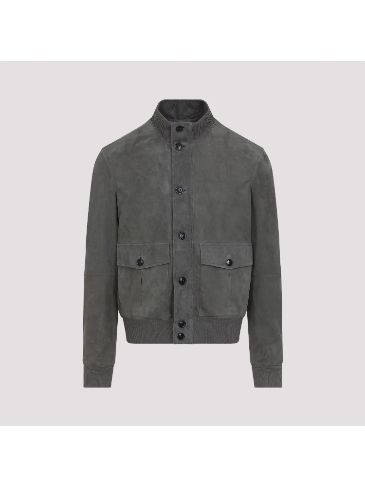 Zegna Leather Blouson Jacket
