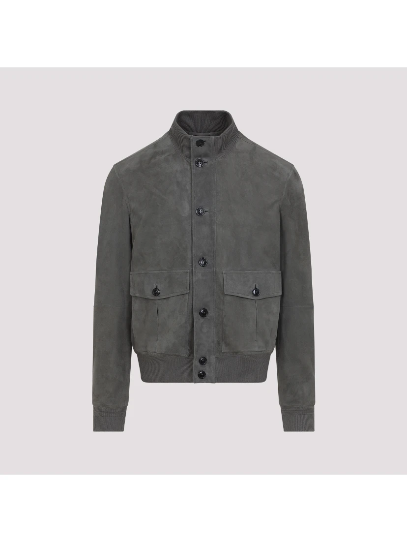 Zegna Leather Blouson Jacket