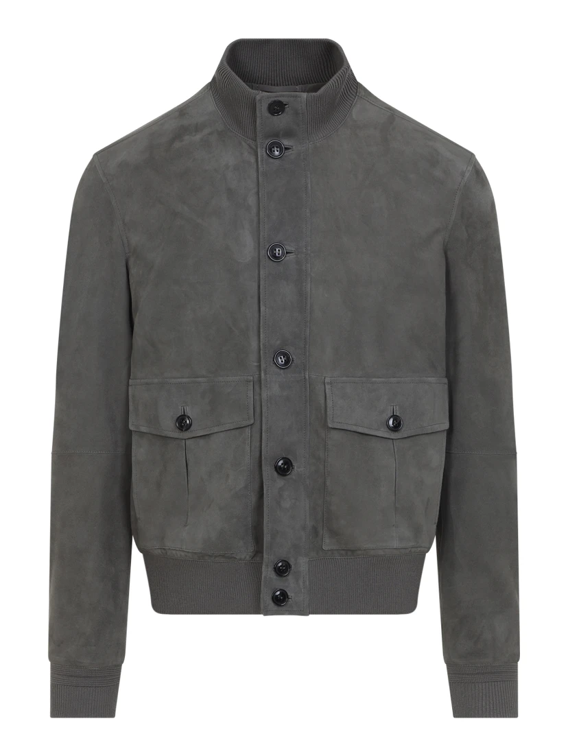 Zegna Leather Blouson Jacket