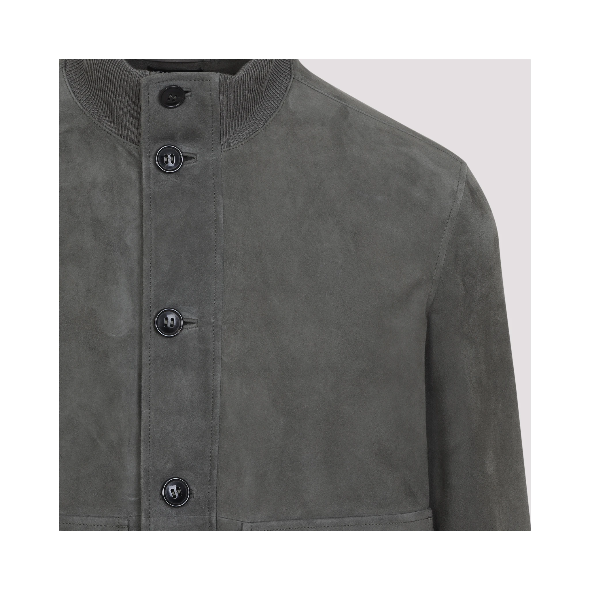 Zegna Leather Blouson Jacket