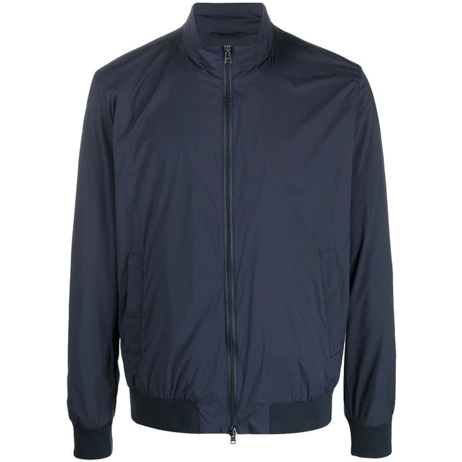 Blue Polyester Bomber