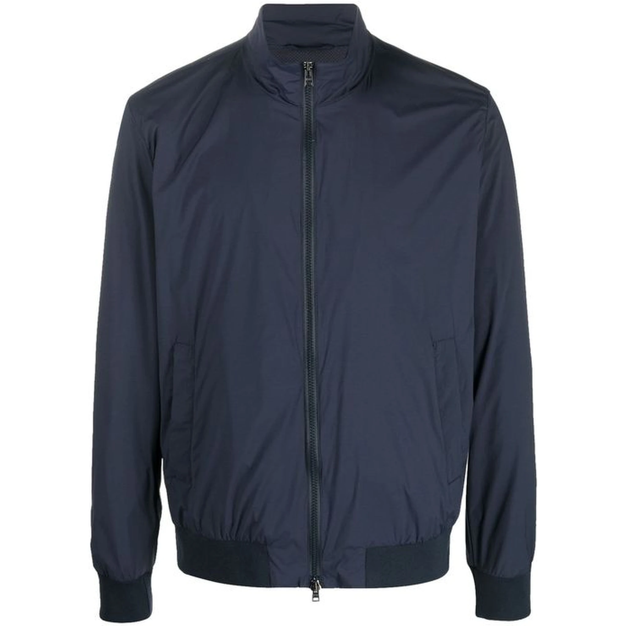 Blue Polyester Bomber