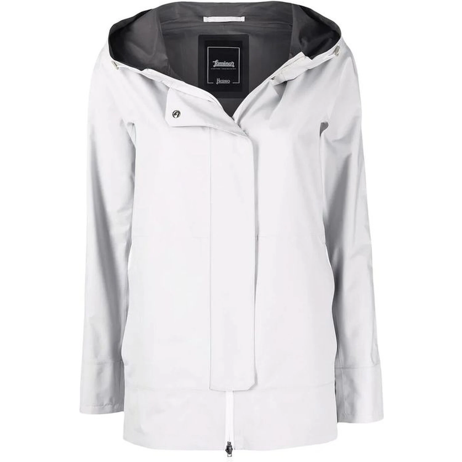 Gray Polyester Shell Jacket