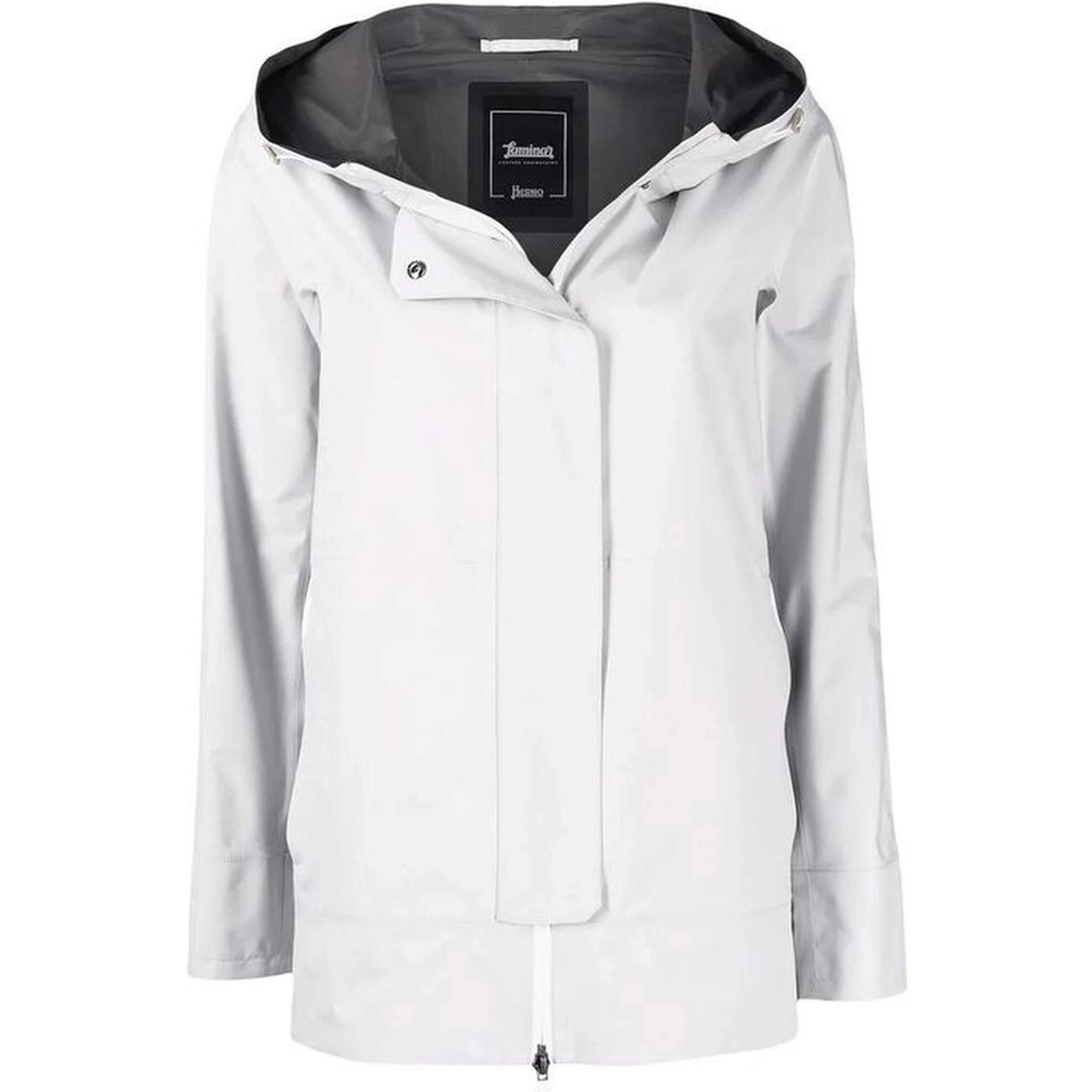 Gray Polyester Shell Jacket