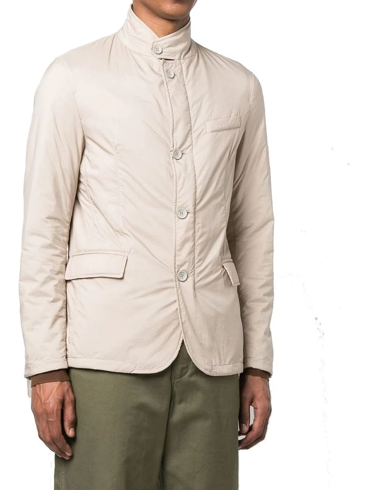 Beige Polyamide Full-Length Jacket alternative