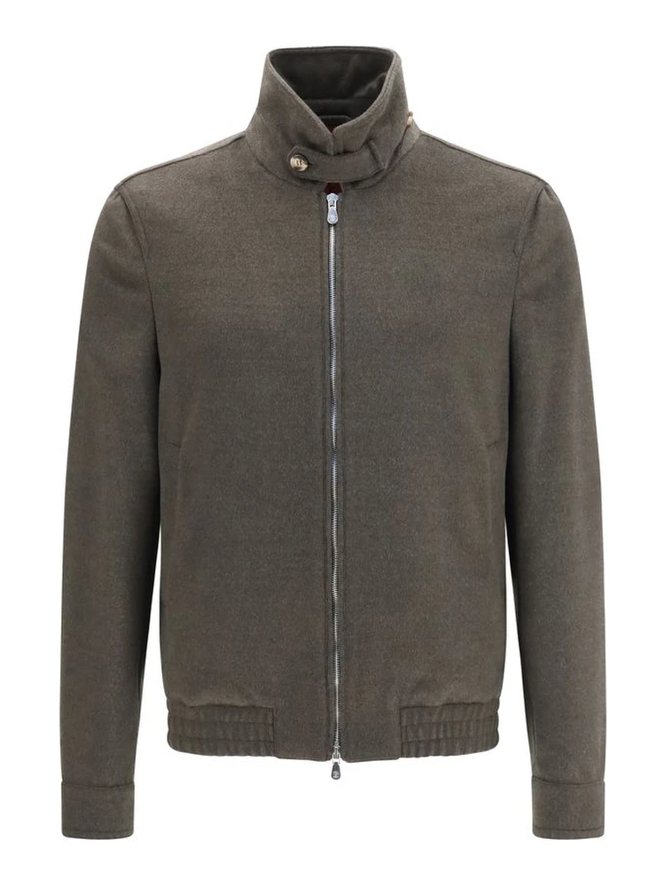 Gray Wool Oves Aries Full-Length Jacket