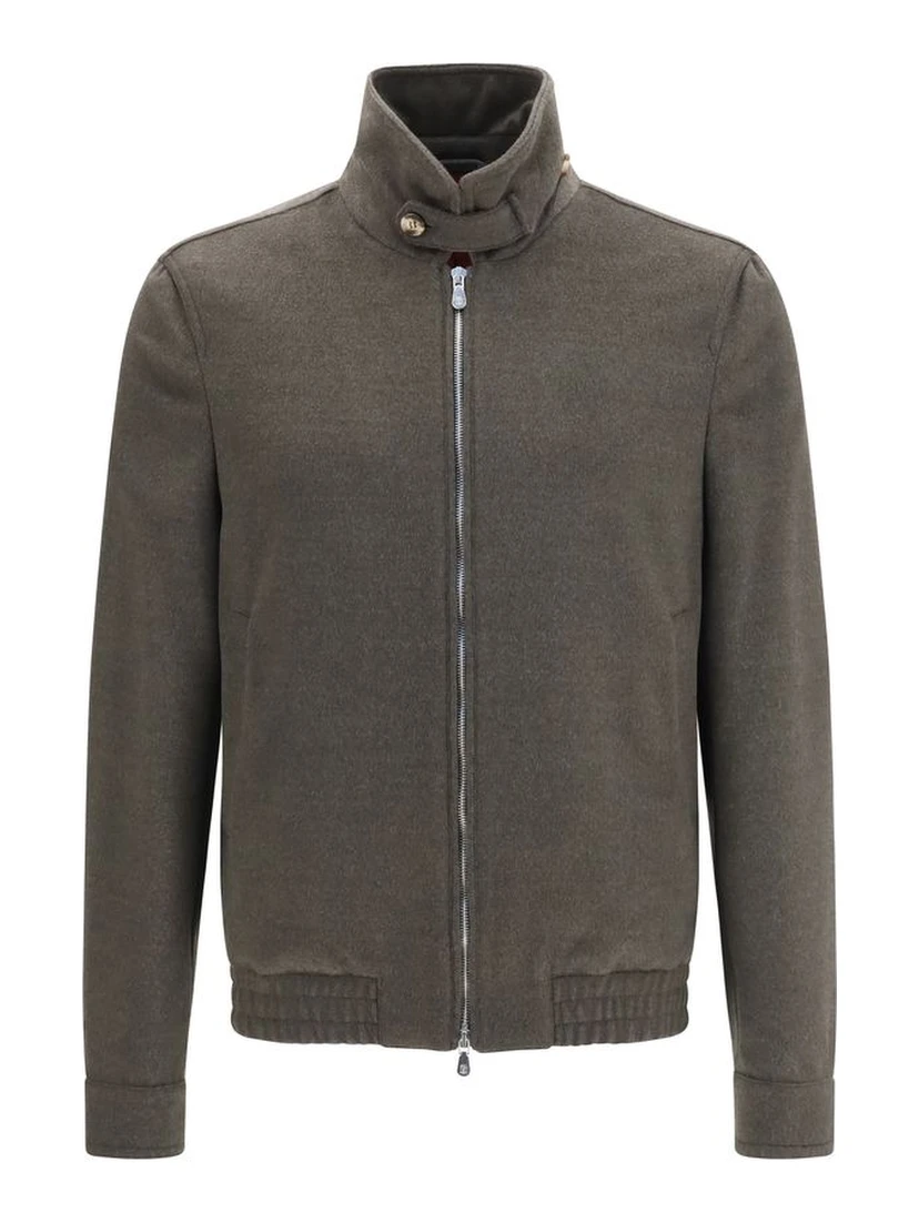 Gray Wool Oves Aries Full-Length Jacket