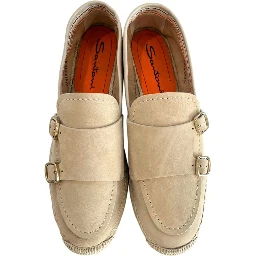 Beige Leather Women Sandal