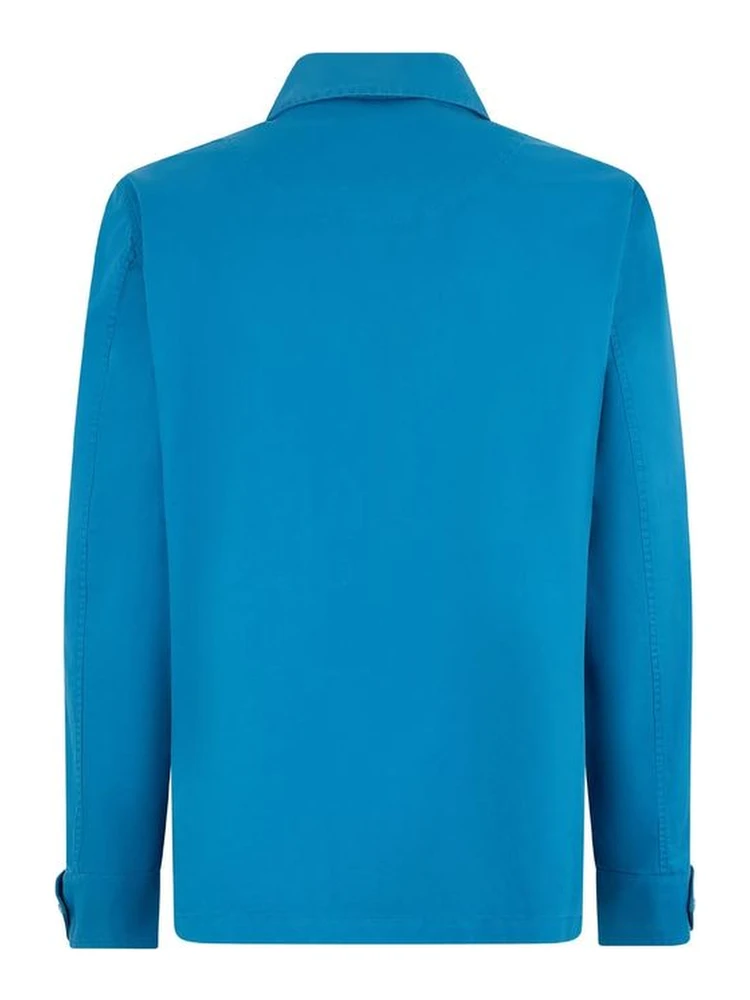 Blue Cotton Full-Length Jacket alternative