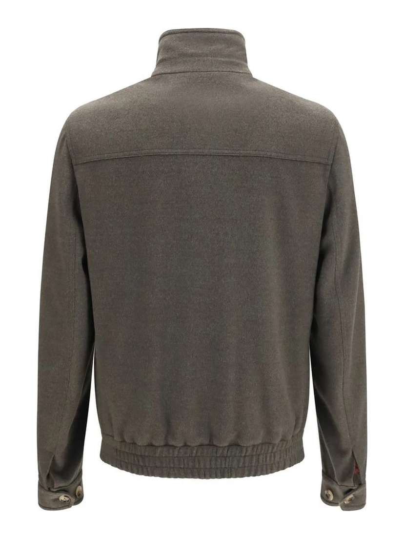 Gray Wool Oves Aries Full-Length Jacket