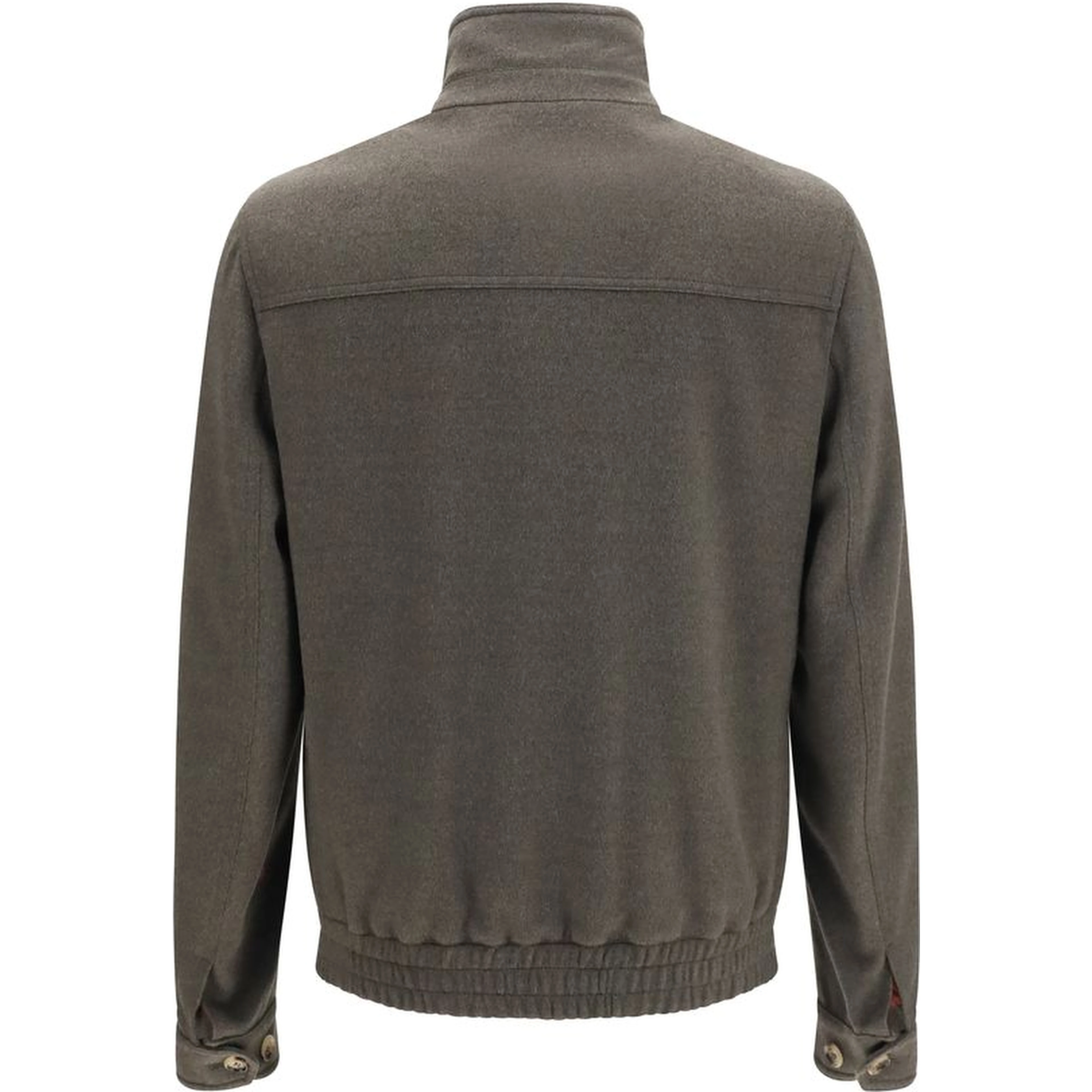 Gray Wool Oves Aries Full-Length Jacket