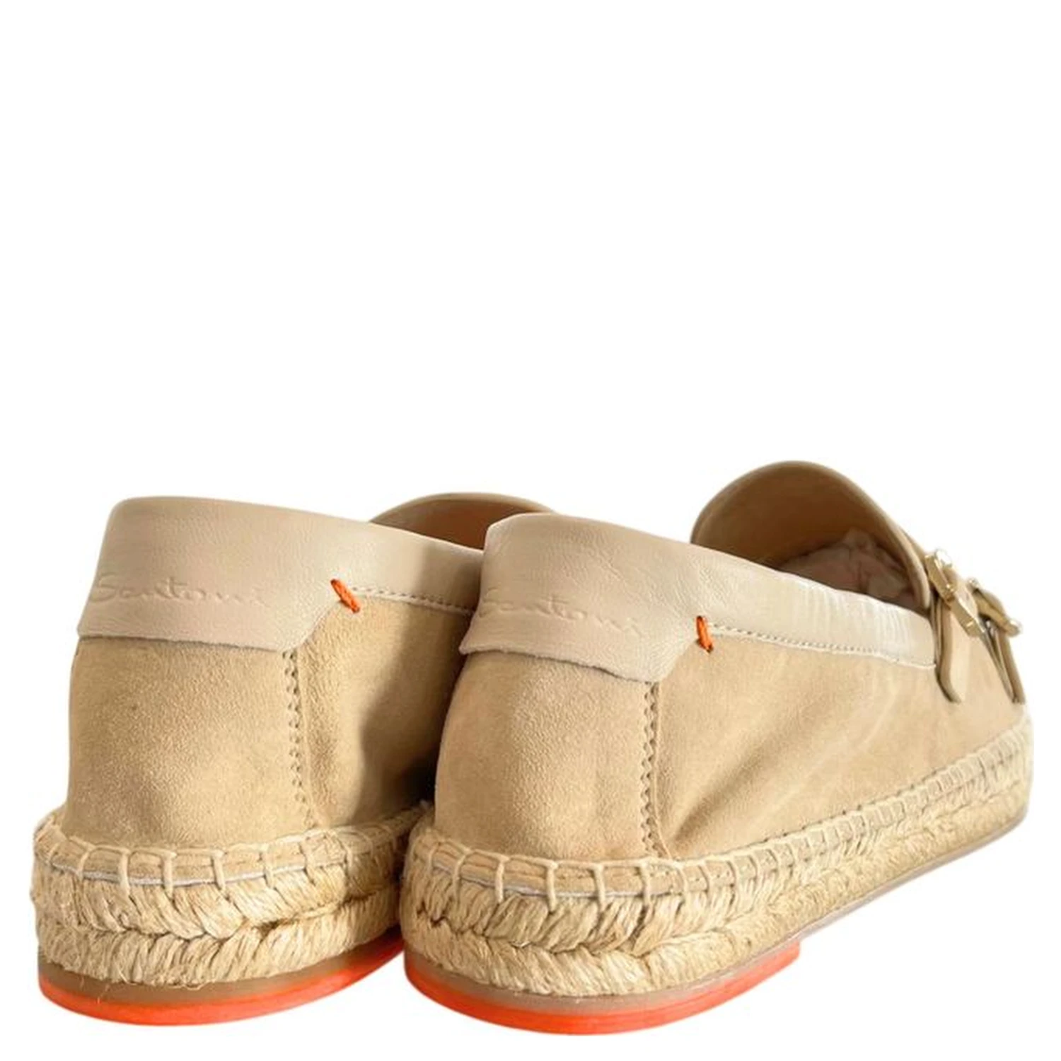 Beige Leather Women Sandal