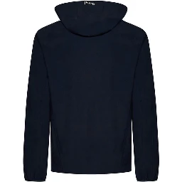 Blue Elastane Shell Jacket