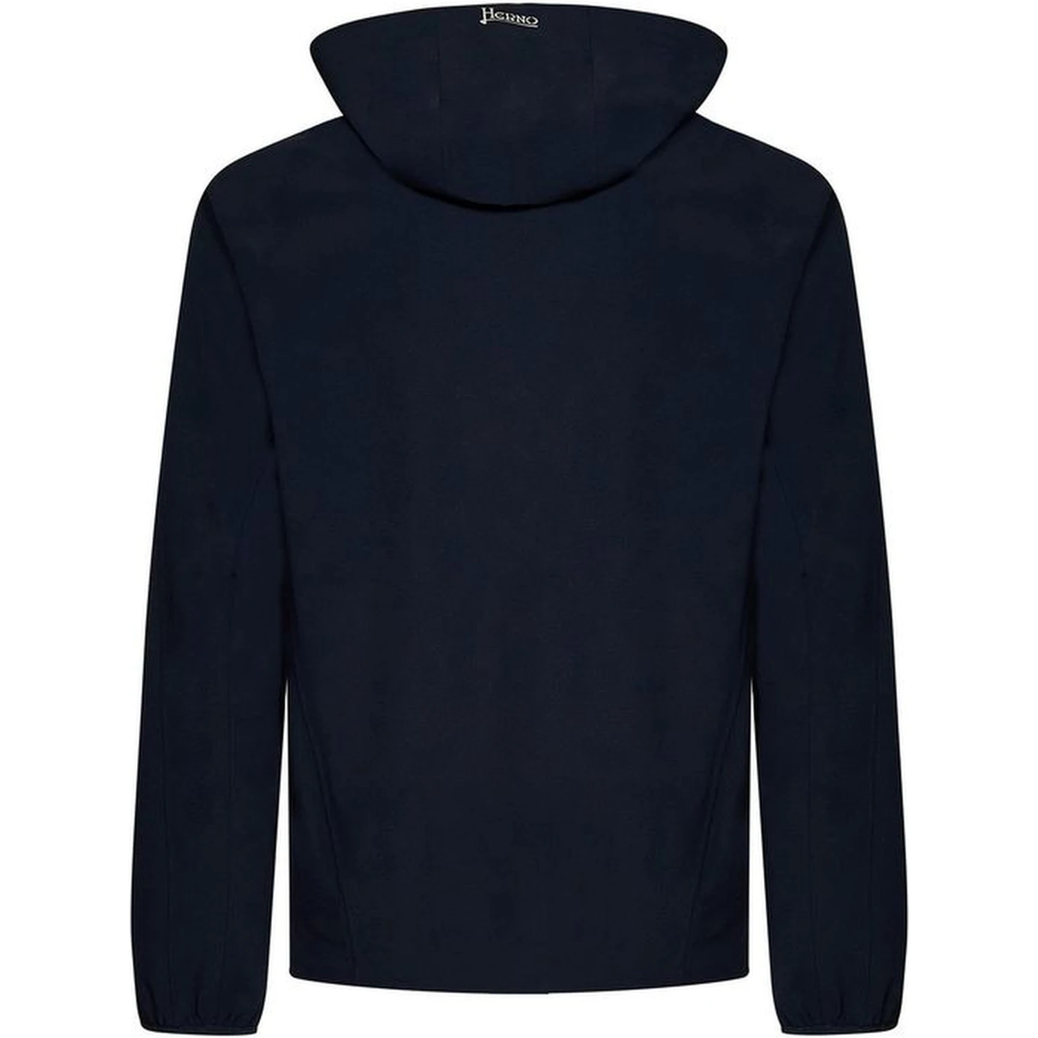 Blue Elastane Shell Jacket
