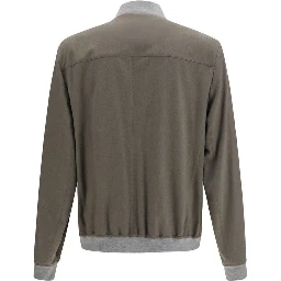 Bicolor Cashmere Bomber