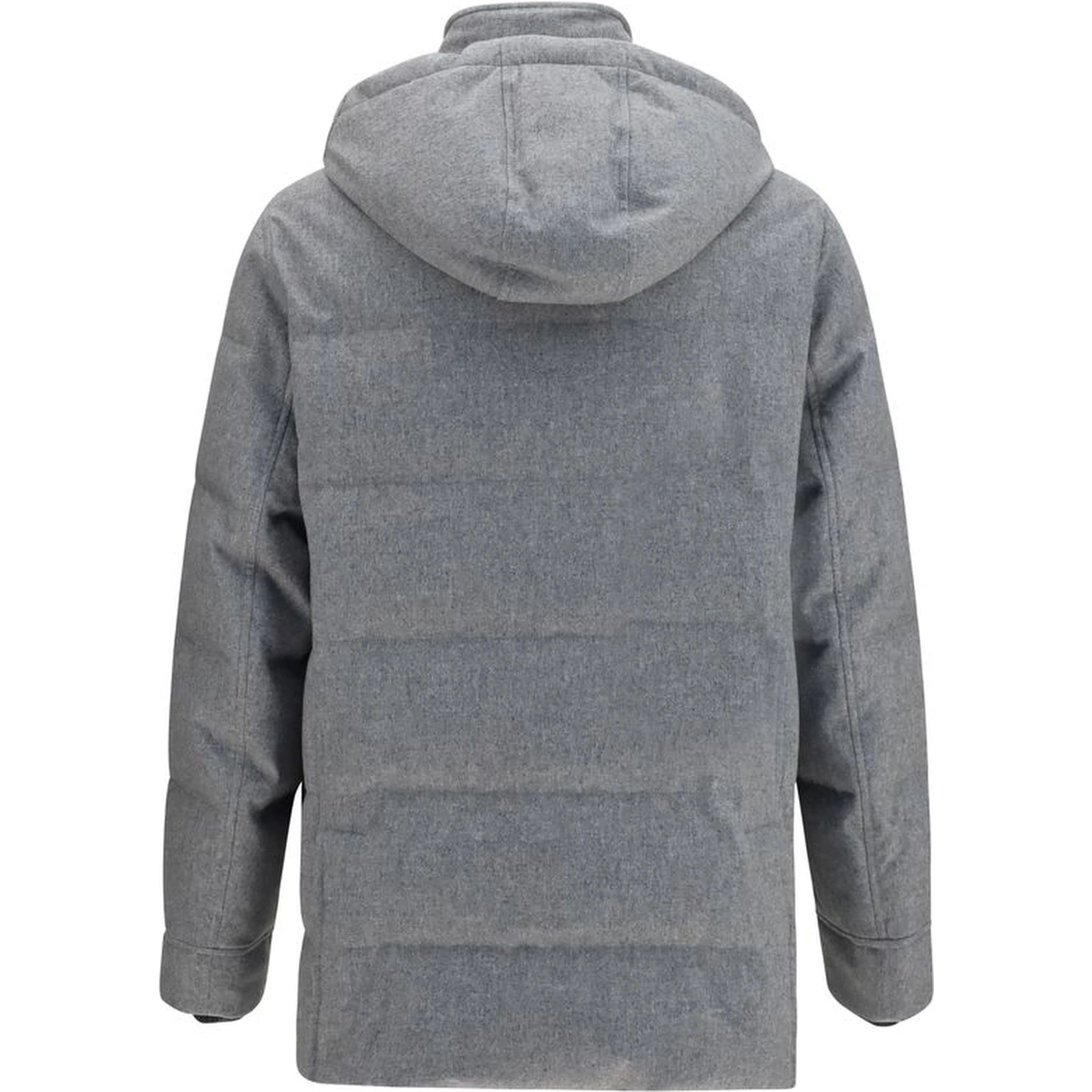 Gray Cashmere Full-Length Jacket