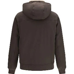 Brown Polyamide Shell Jacket