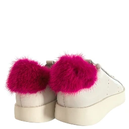 White Leather Women Sneakers
