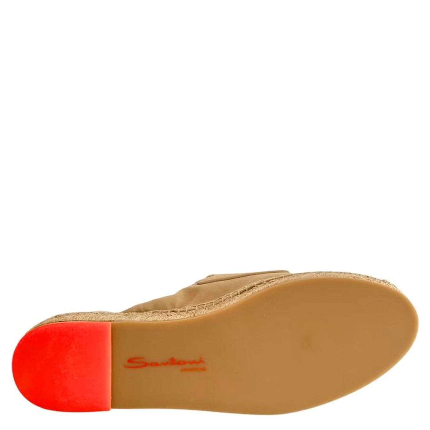 Beige Leather Women Sandal