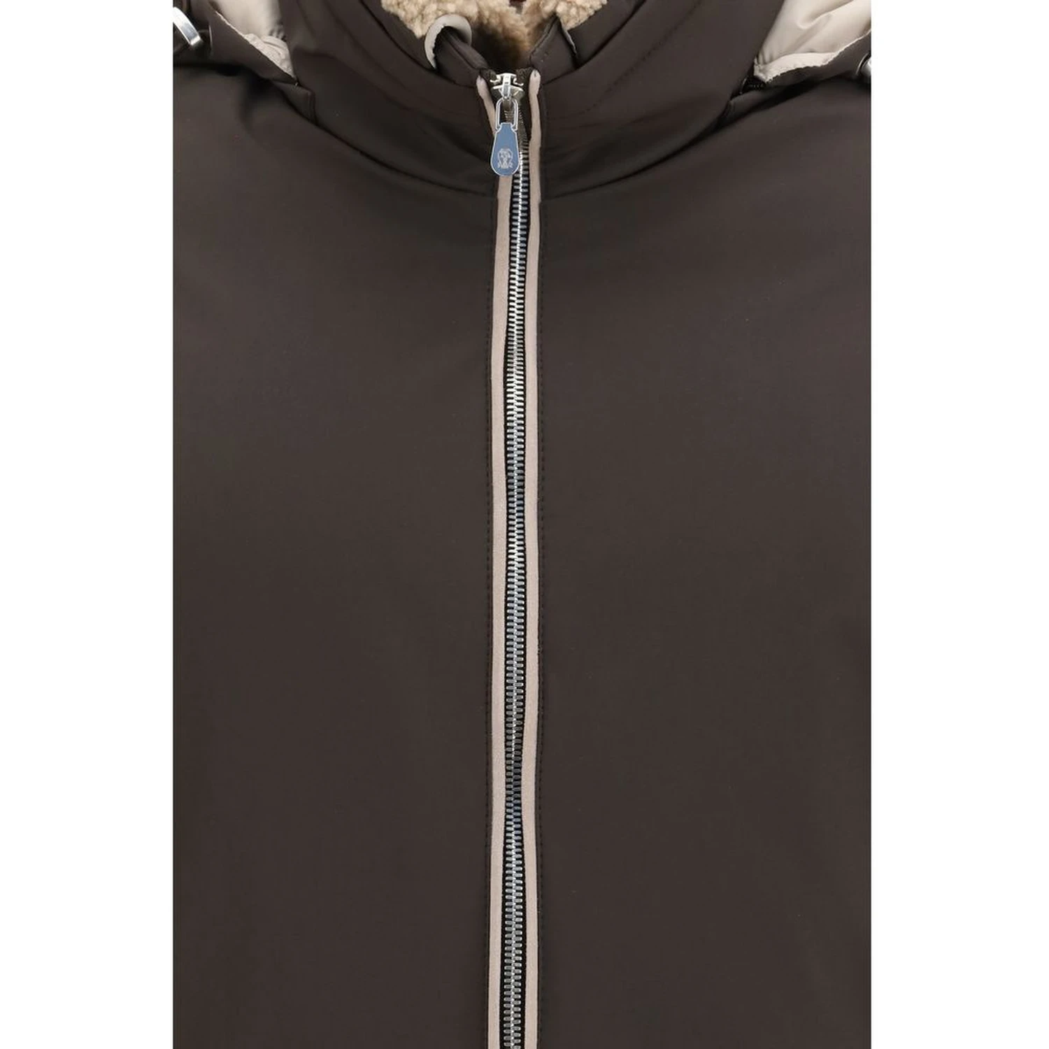 Brown Polyamide Shell Jacket