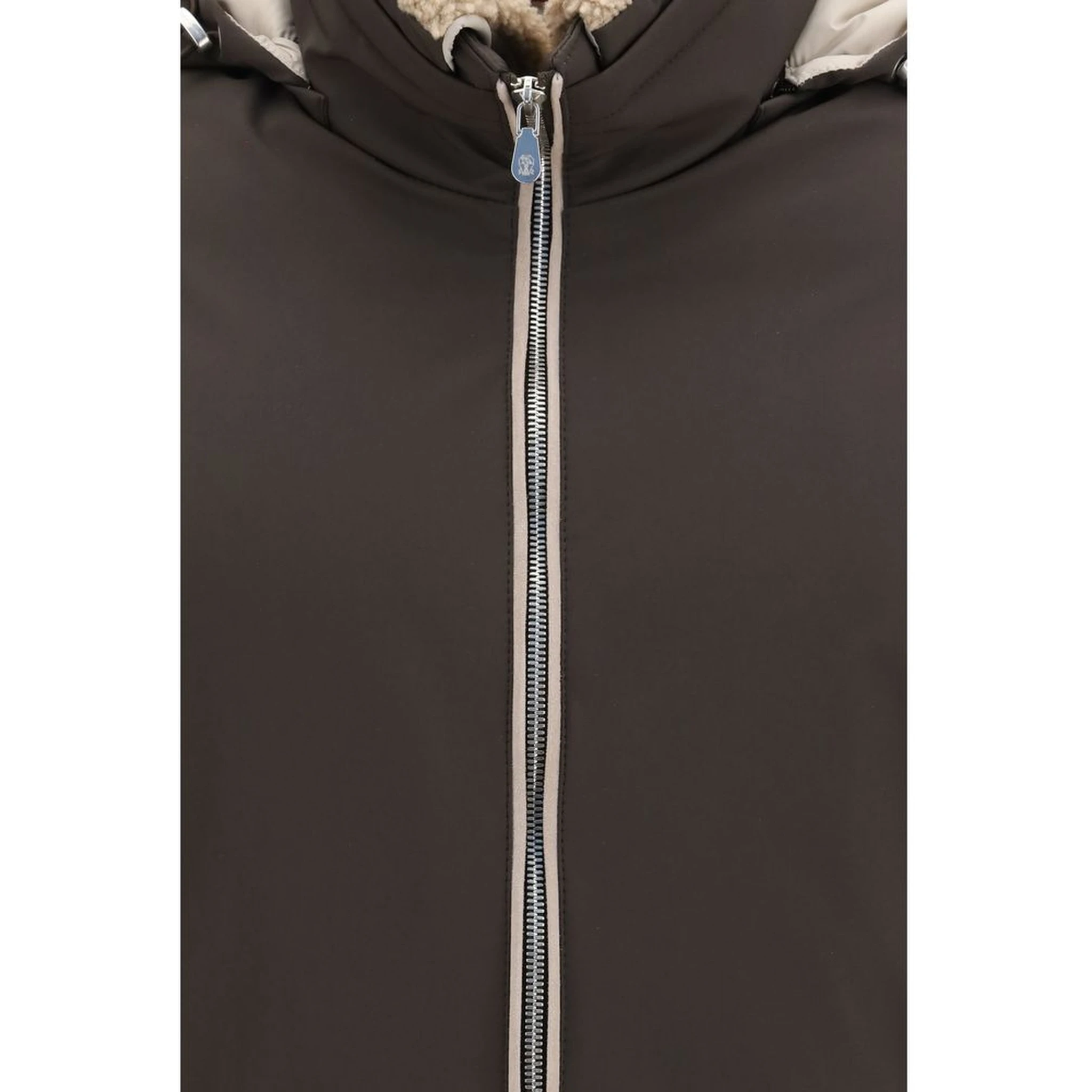 Brown Polyamide Shell Jacket