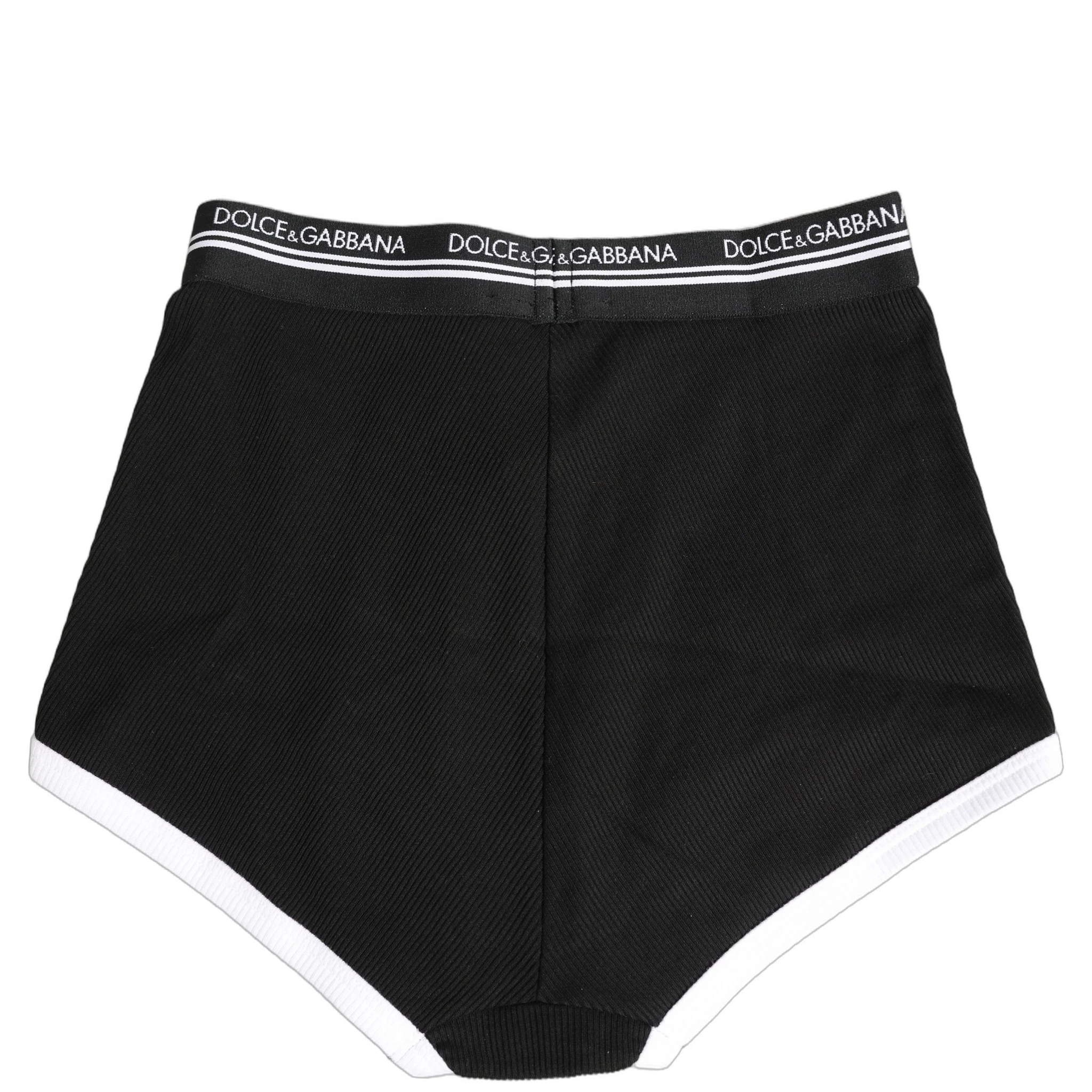 Black White Logo Waistband Coulotte Panty Underwear