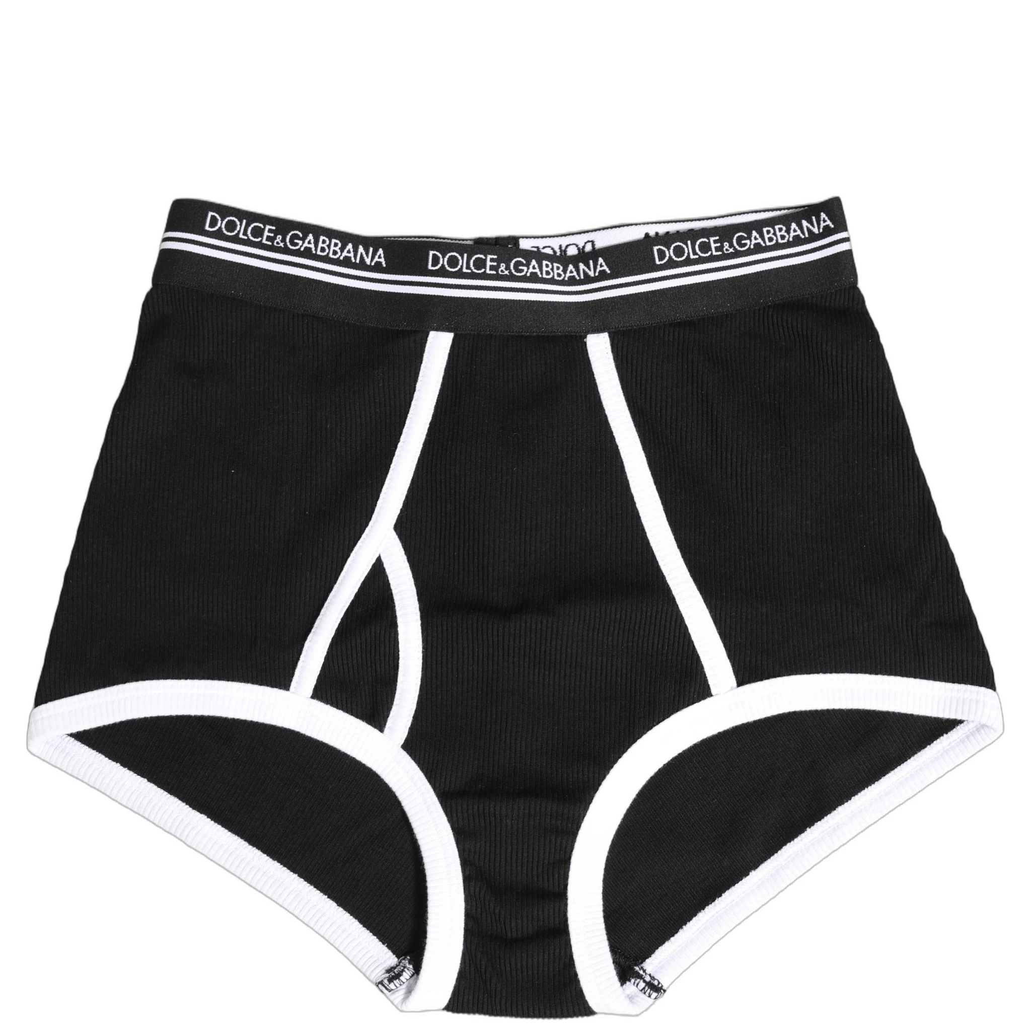Black White Logo Waistband Coulotte Panty Underwear