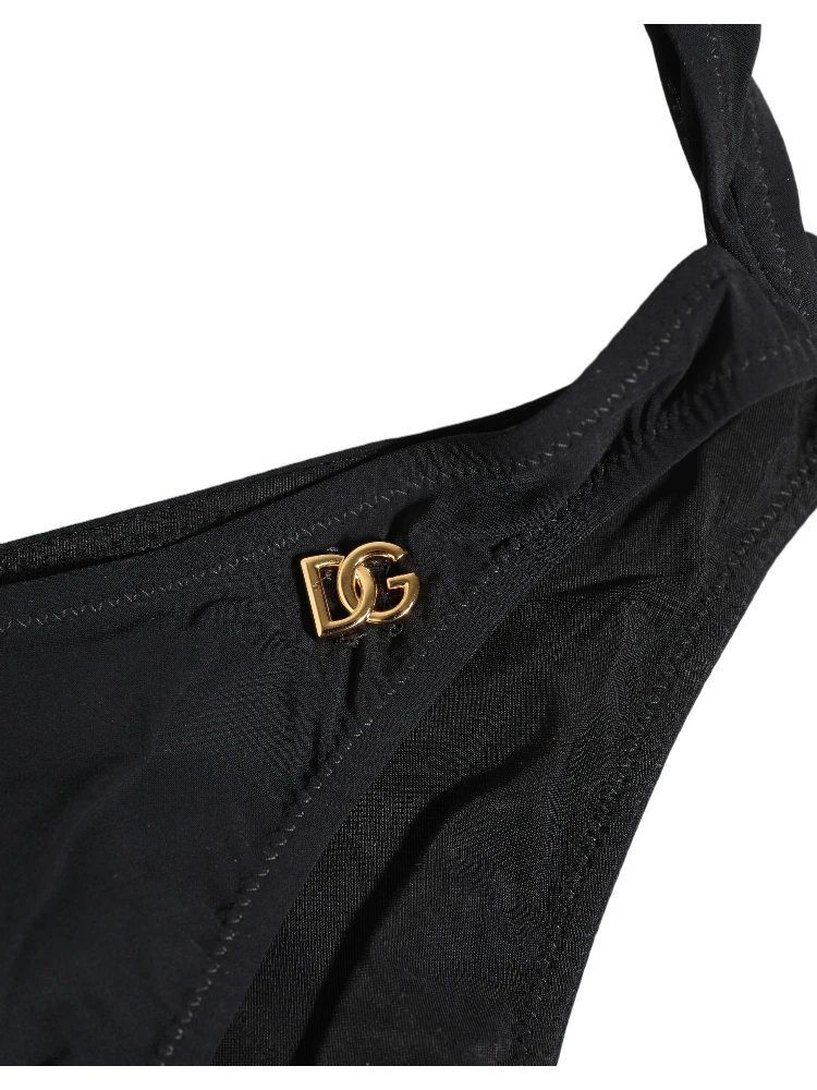 Black Cutout Logo One Piece Swimsuit Swimwear alternative
