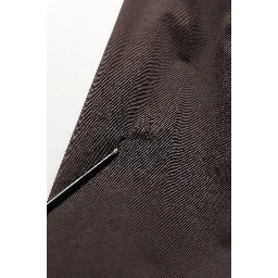 Brown Cotton Full Zip Men Bomber Jacket