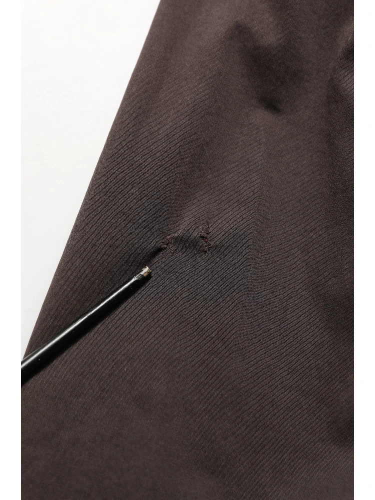 Brown Cotton Full Zip Men Bomber Jacket