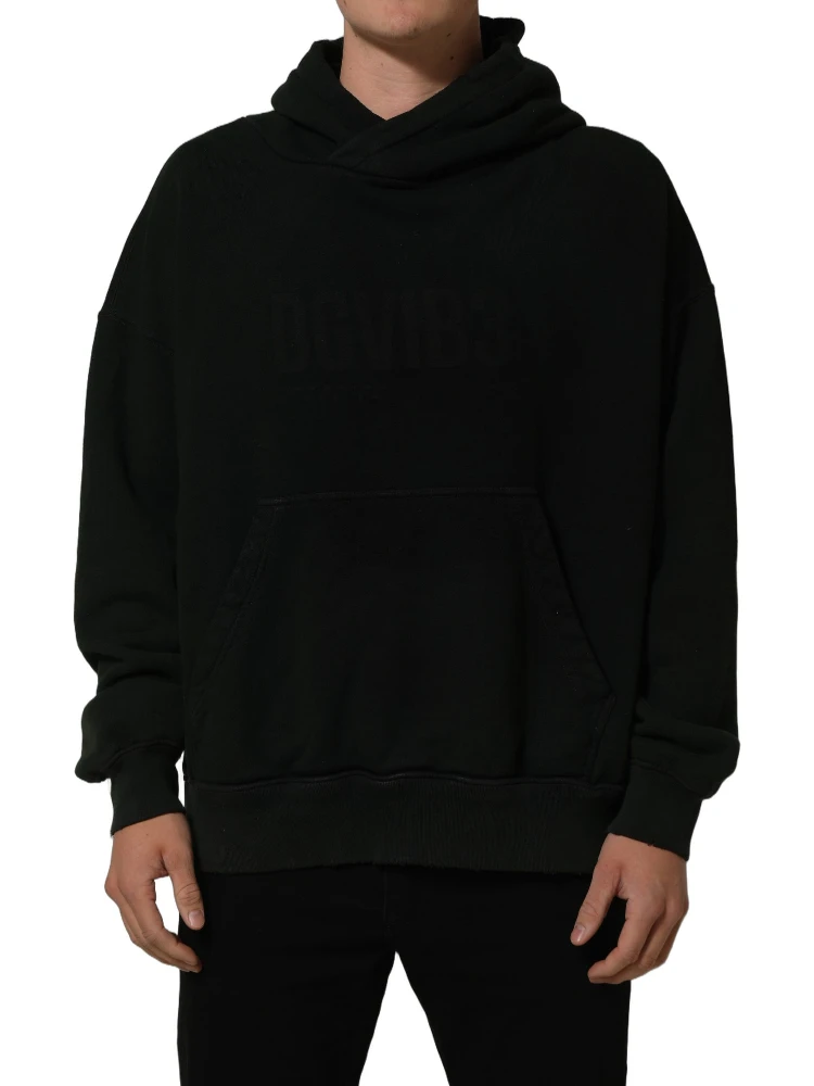 Black DGVIB3 Hooded Sweatshirt Men Sweater