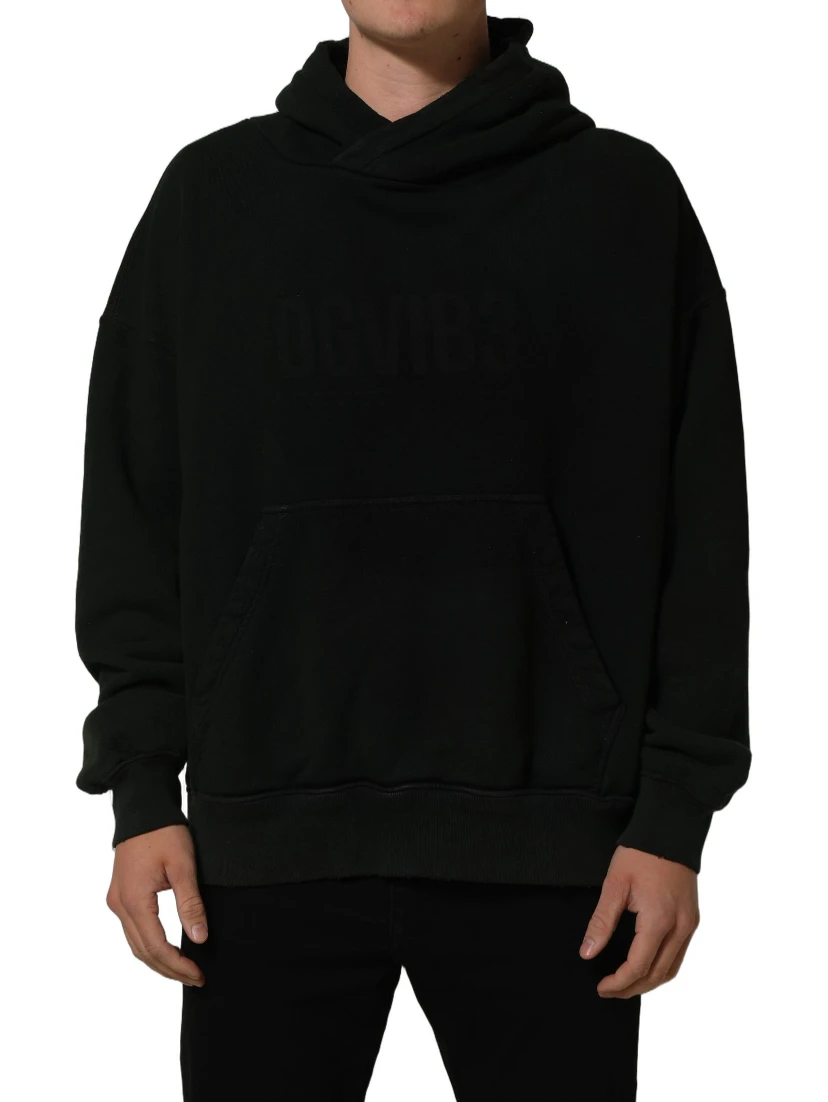 Black DGVIB3 Hooded Sweatshirt Men Sweater