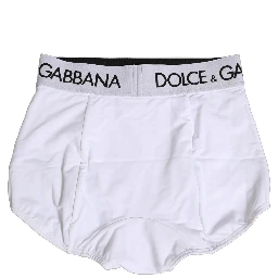 White Logo Waistband Coulotte Panty Underwear